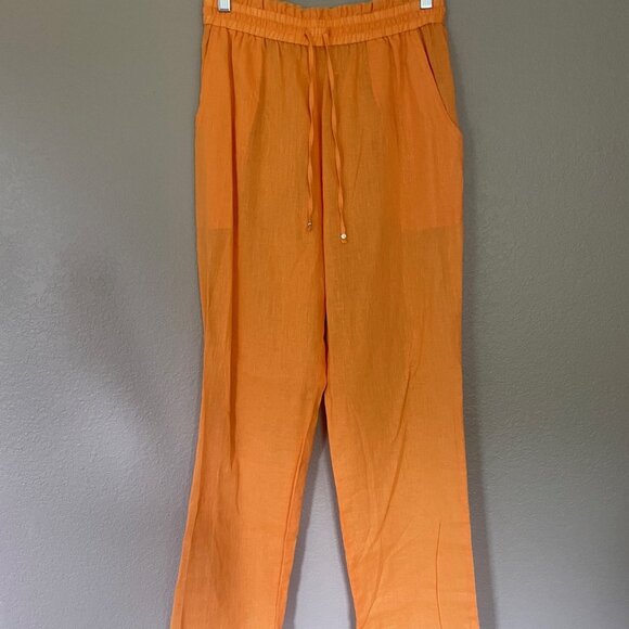 NWOT - Bananhot High Waist Drawstring Pants - Orange - Size M / L - Picture 8 of 8